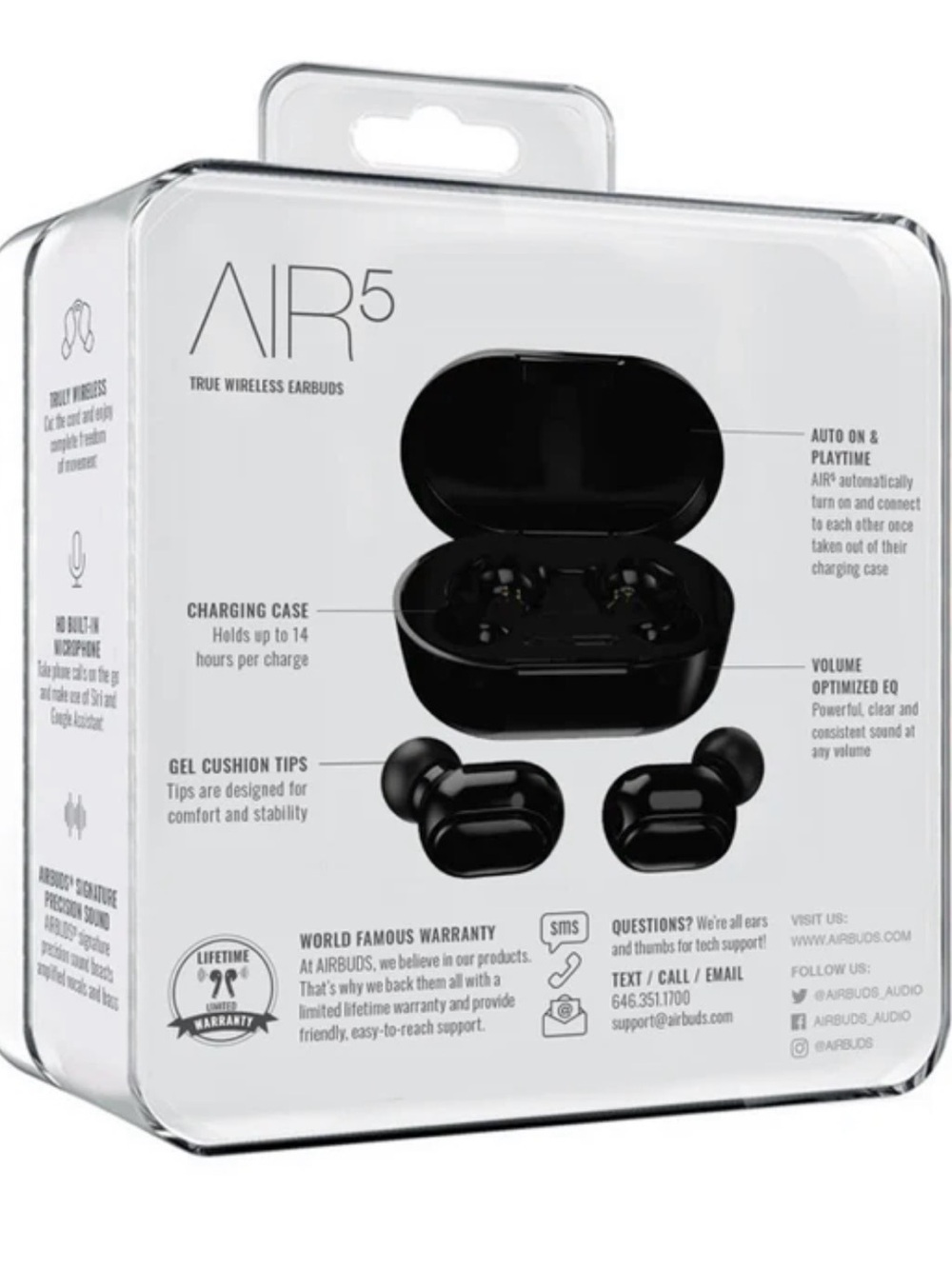 Gentek Air 5 True Wireless Earbuds with Charging Case